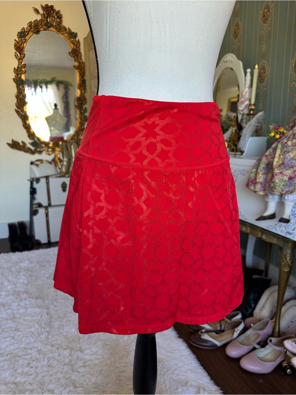 DISNEY PRINCESS Jasmine Red inspired ATHLETIC SKORT crowned athletics - Picture 7 of 10